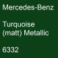 Preview: Mercedes-Benz, Turquoise (matt) Metallic, 6332.